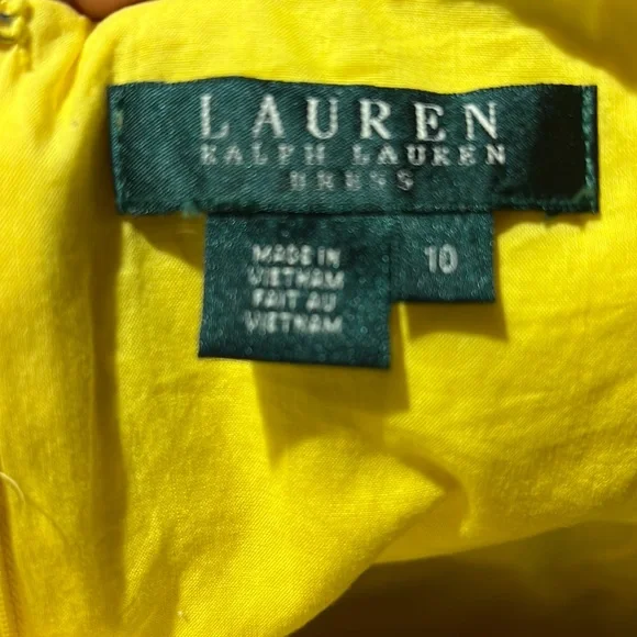 Lauren Ralph Lauren Yellow Shift Dress - Picture 8 of 15
